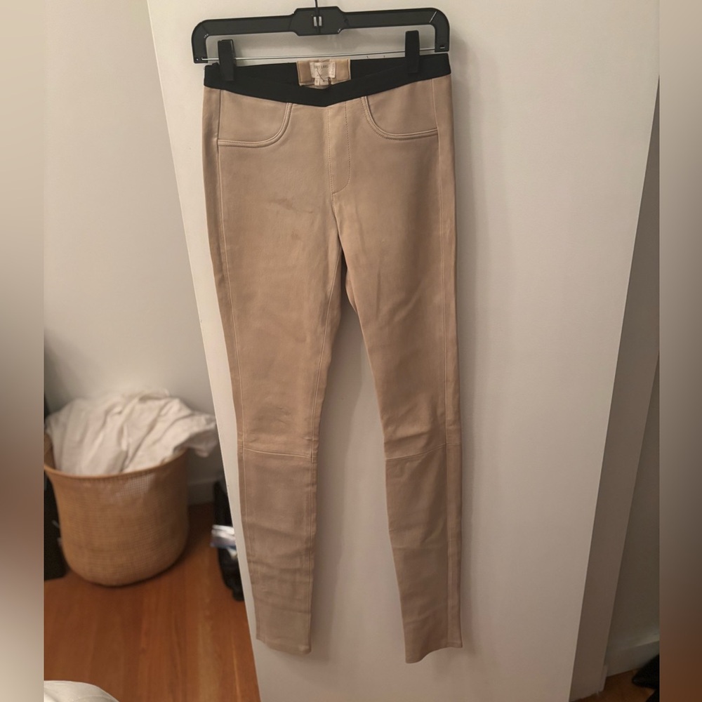 Helmut Lang Lambskin leather leggings